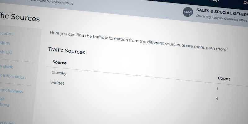 Traffic sources